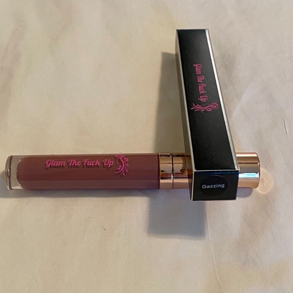 NEW! Glam the F**k Up Cream Matte Lipstick  Transfer Resistant, color Gazzing